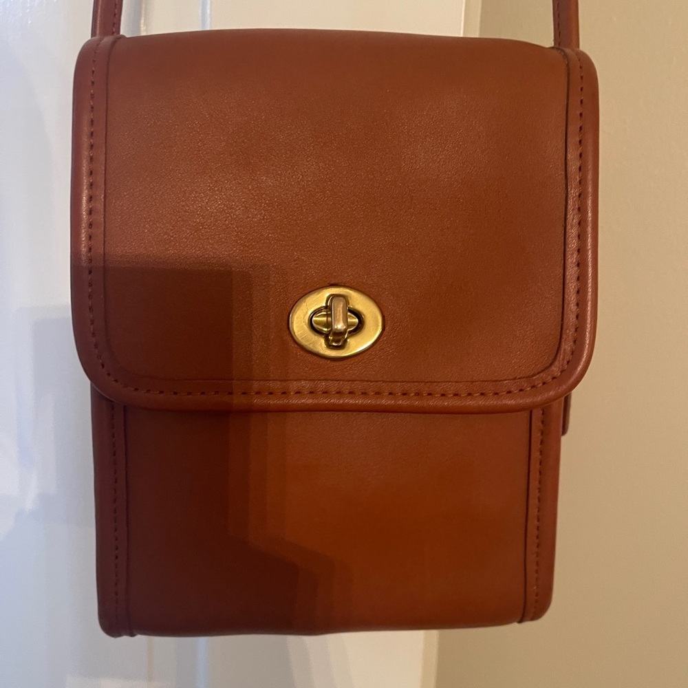 COACH VINTAGE BRITISH TAN SCOOTER BAG CROSSBODY SHOULDER USA MINT 9893